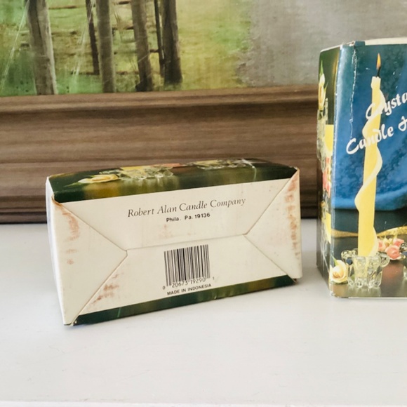 2 Sets Vintage Crystal Candle Holders Robert Alan Candle Company Original Boxes - Picture 10 of 12